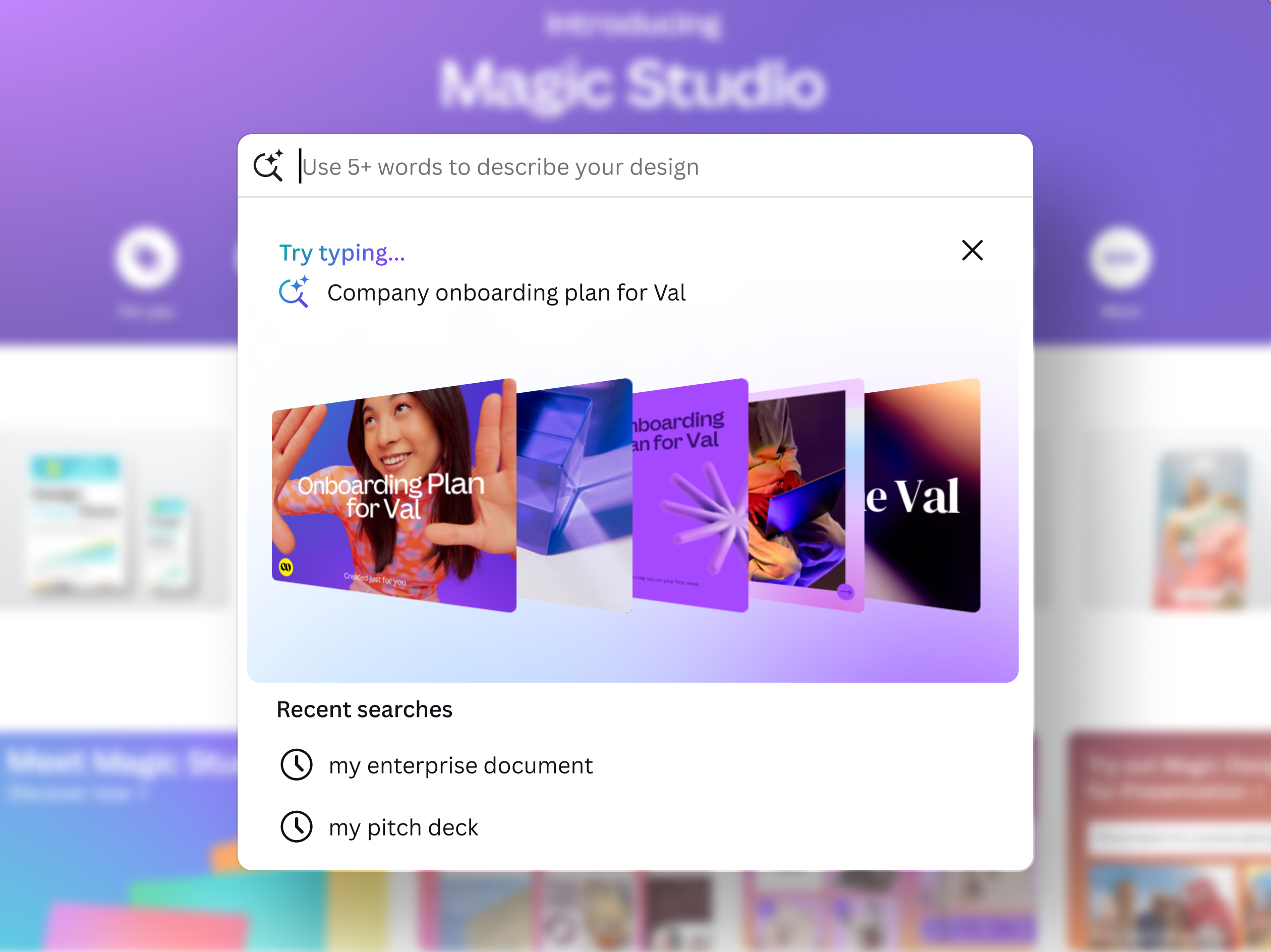 Kickstart the creative process with Magic Studio™
